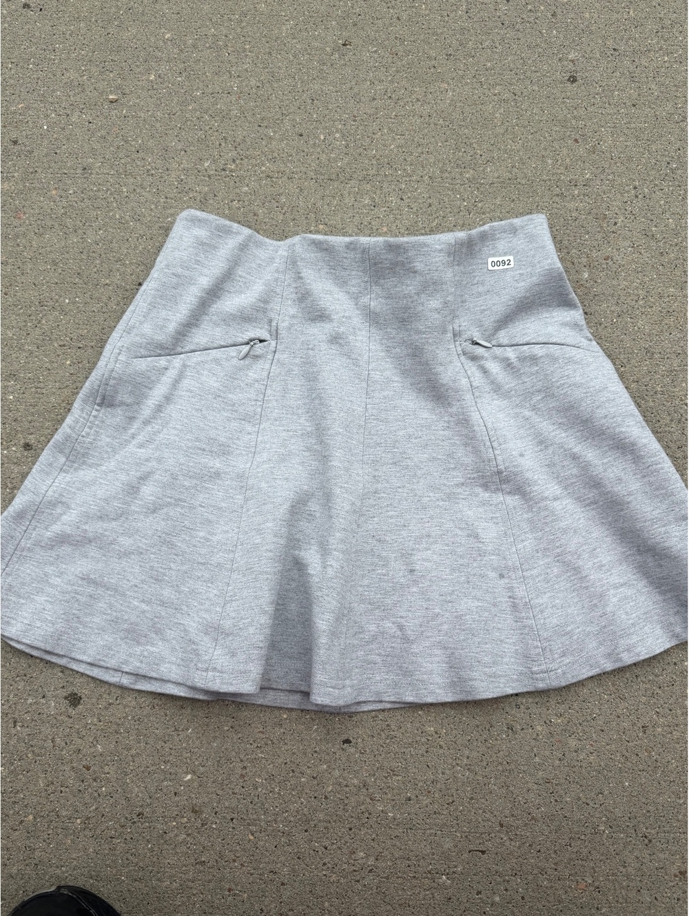 Southern Tide Women's Gray A-Line Skirt with Zipper Pockets XS